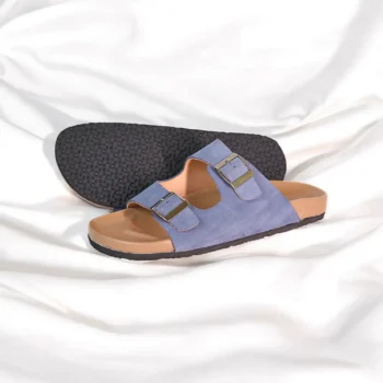 Arizona Suede Leather Dove Blue Color
