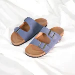 suede leather buckle sandals 01